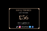 Souq Thobes gift £56 voucher card