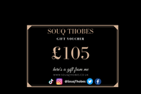 Souq Thobes gift £105 voucher card
