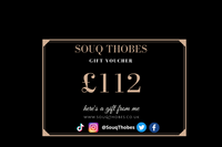 Souq Thobes gift £112 voucher card
